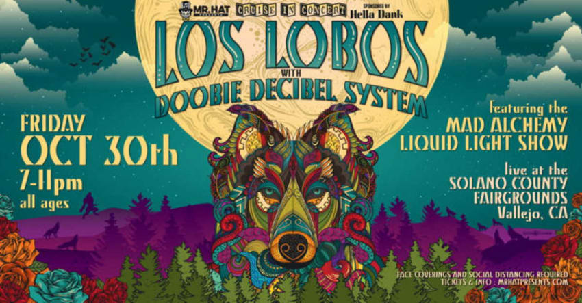 Los Lobos Doobie Decibel System Outdoor Concert October 30