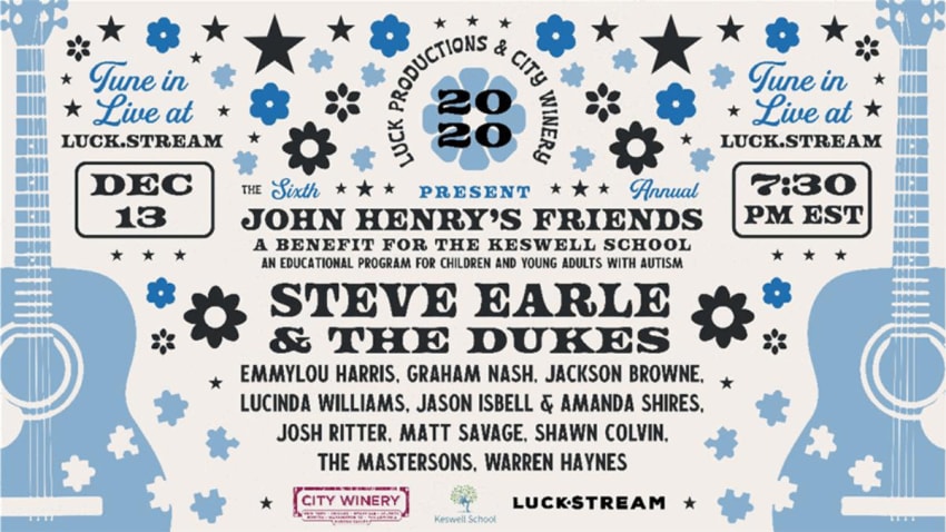 Graham Nash, Emmylou Harris, Lucinda Williams, Shawn Colvin, Jason Isbell, Jackson Browne, Amanda Shires and Steve Earle and The Dukes Livestream