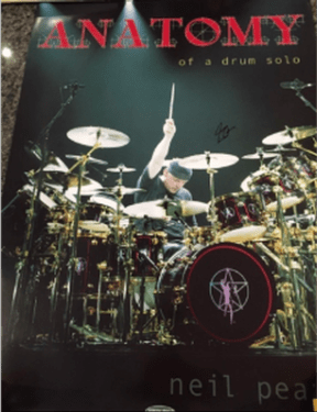 RUSH “Anatomy of a Drum Solo” Poster Signed by Neil Peart