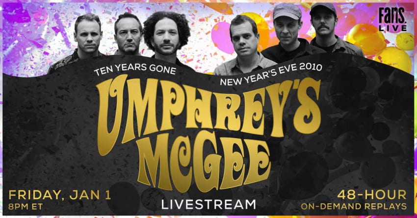 Umphreys McGee New Years Eve 2010 Livestream Video Broadcast