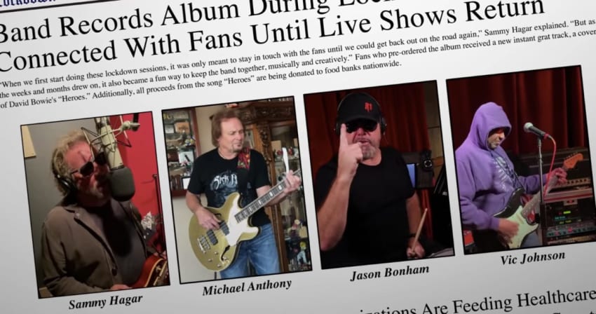 Sammy Hagar & The Cricle Bowie video