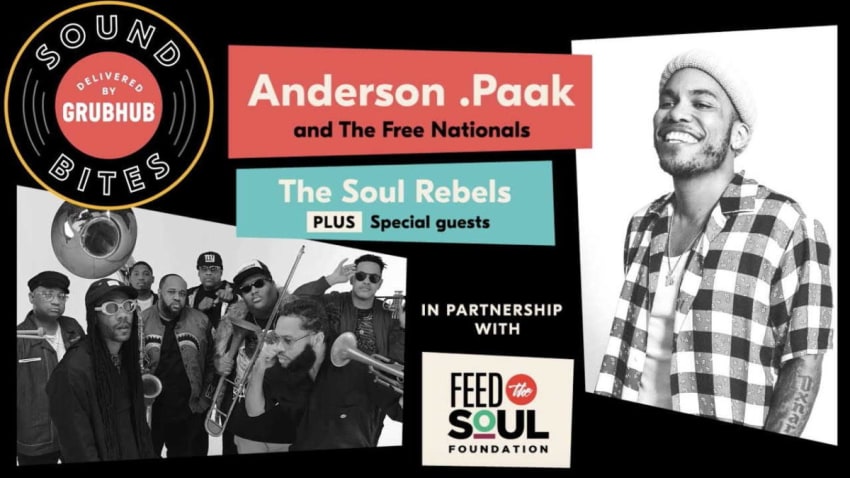 Anderson Paak Soul Rebels Grubhub Sound Bites Livestream