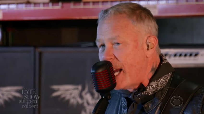 Metallica Enter Sandman Colbert Super Bowl