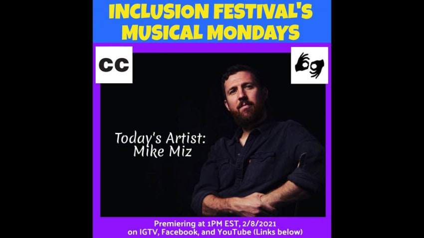 Mike Miz performs for Inclusion Festival ONLINE 2020