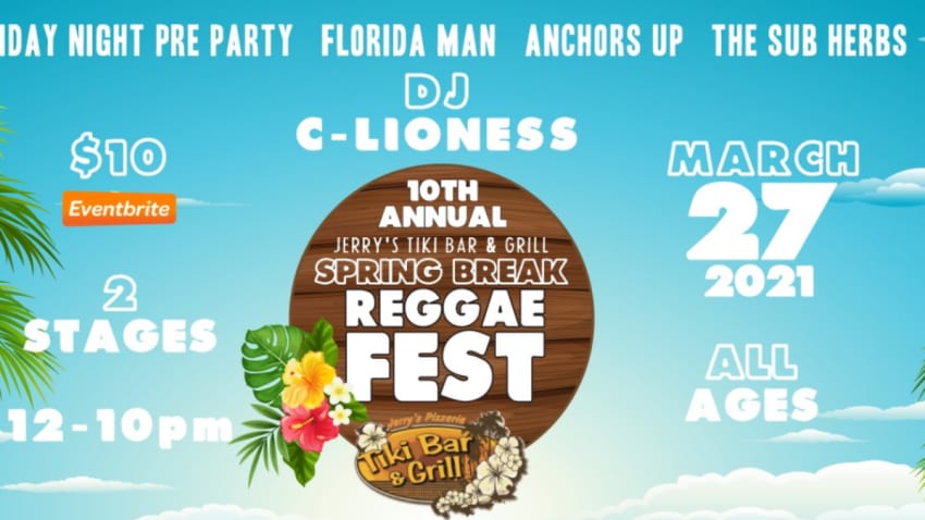 Jerry’s Tiki Bar Spring Break Reggae Festival