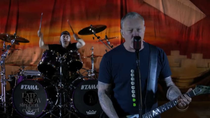 Metallica Battery Colbert Master Of Puppets