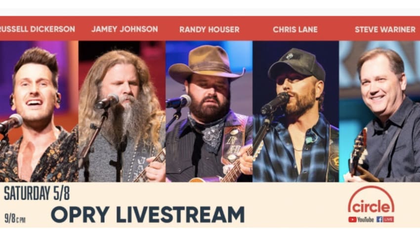 Randy Houser, Jamey Johnson, Steve Wariner, Chris Lane and Russell Dickerson Livestream