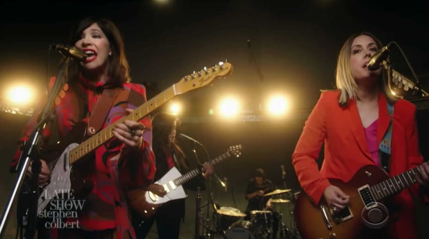 Sleater Kinney Worry With You Colbert Video