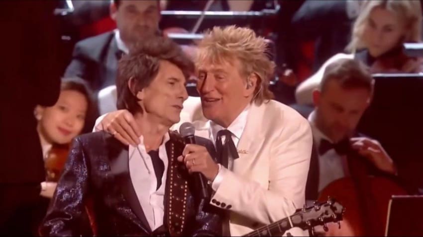 The Faces (Rod Stewart, Ronnie Wood, Kenney Jones) - Stay With Me - The Brits 2020