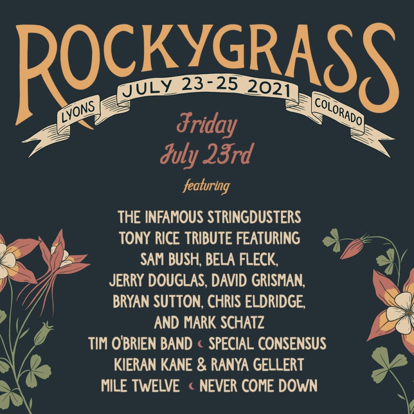 RockyGrass Festival Daily Mandolin Livestream Lineups