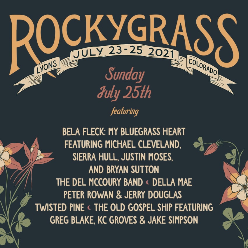 RockyGrass Festival Daily Mandolin Livestream Lineups