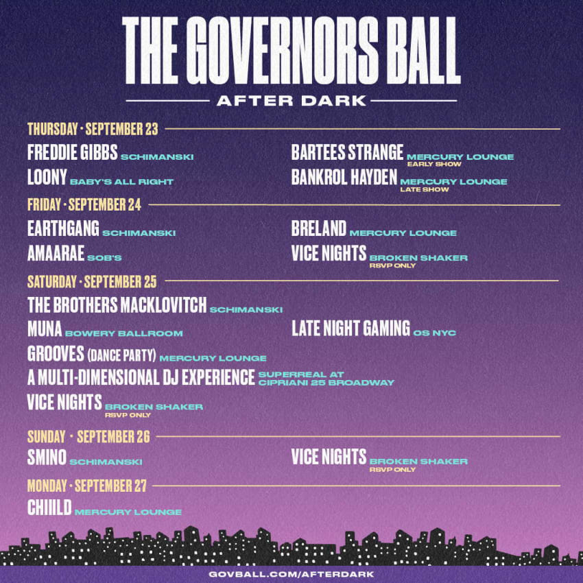 Governors Ball After Dark