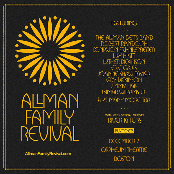 Allman Family Revival Boston Setlist Orpheum Theatre Dec 7, 2021