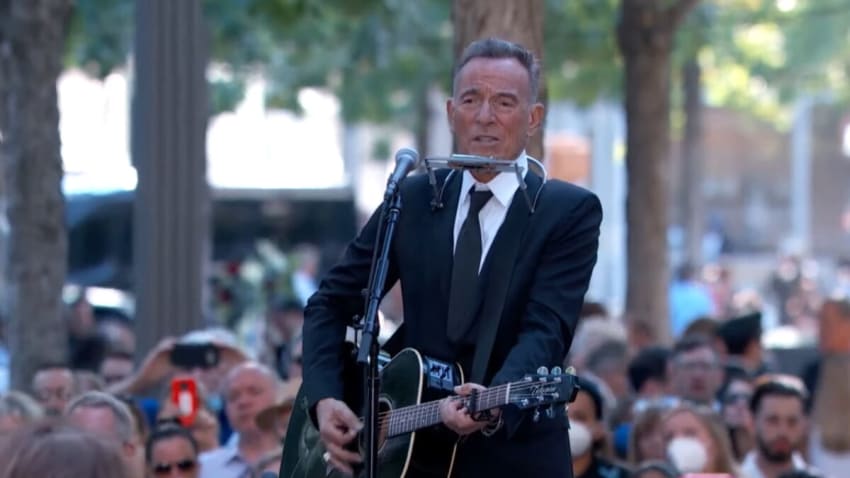 Bruce Springsteen Performs At 9/11 Ceremony