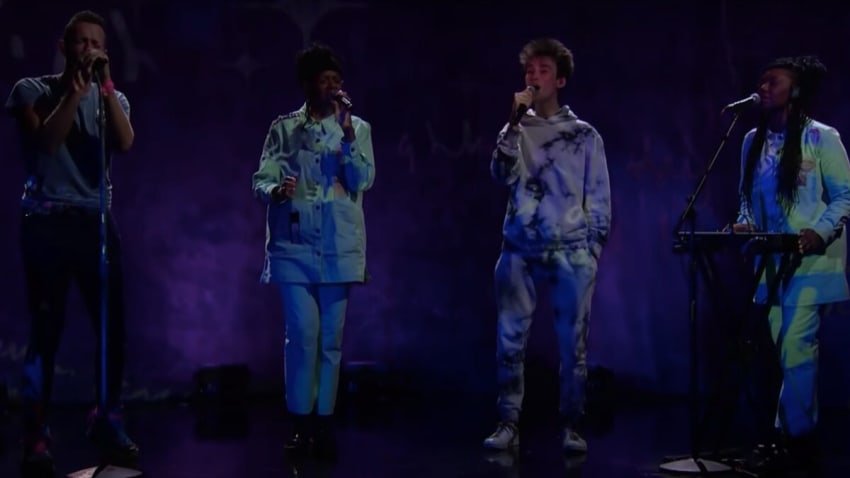 Coldplay Performs ‘Human Heart’ Featuring We Are KING & Jacob Collier On ‘Corden’