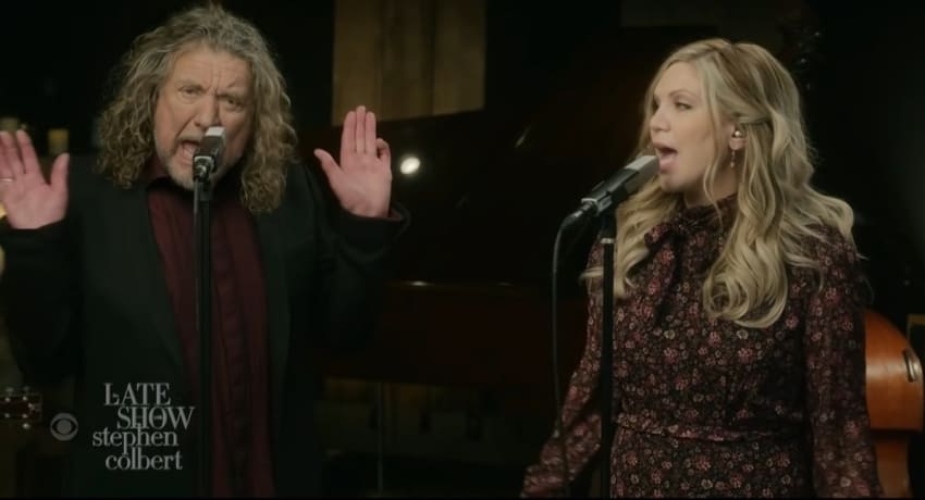 Robert Plant Alison Krauss Colbert CBS This Morning