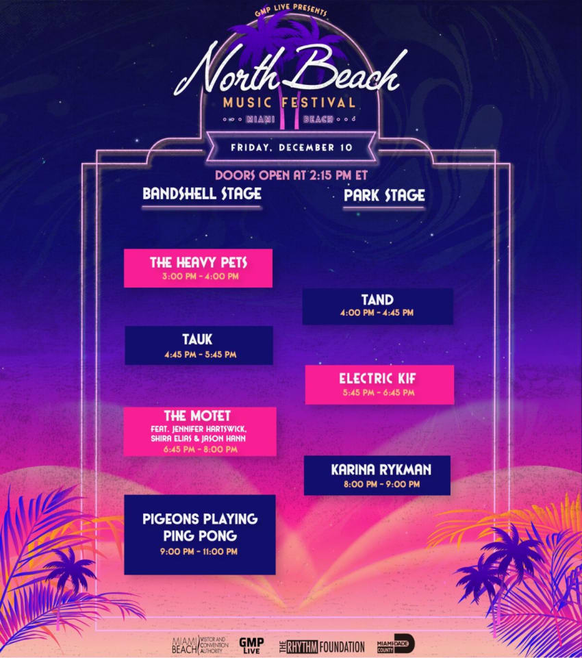 North Beach Music Festival Announces Daily Schedule