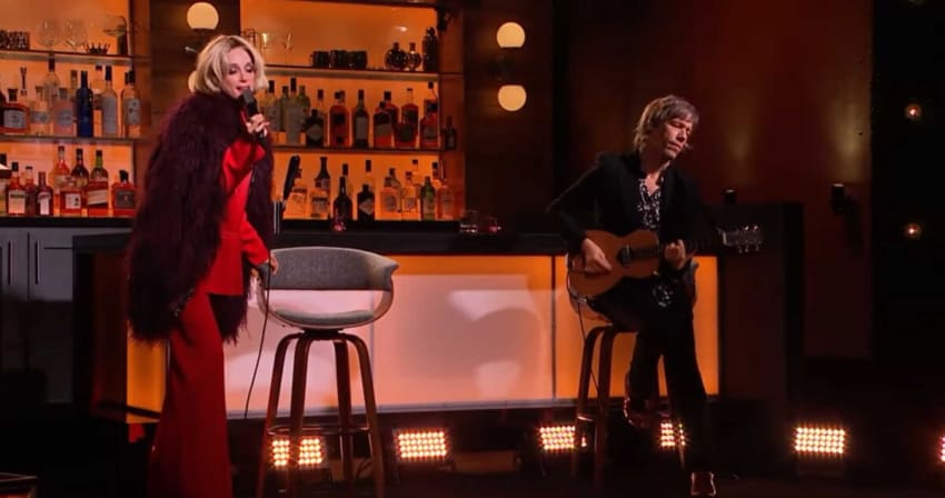 st vincent at the holiday party corden