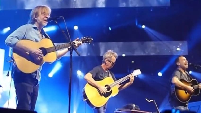 Trey Anastasio invitados con Dave y Tim en evento de Riviera Maya