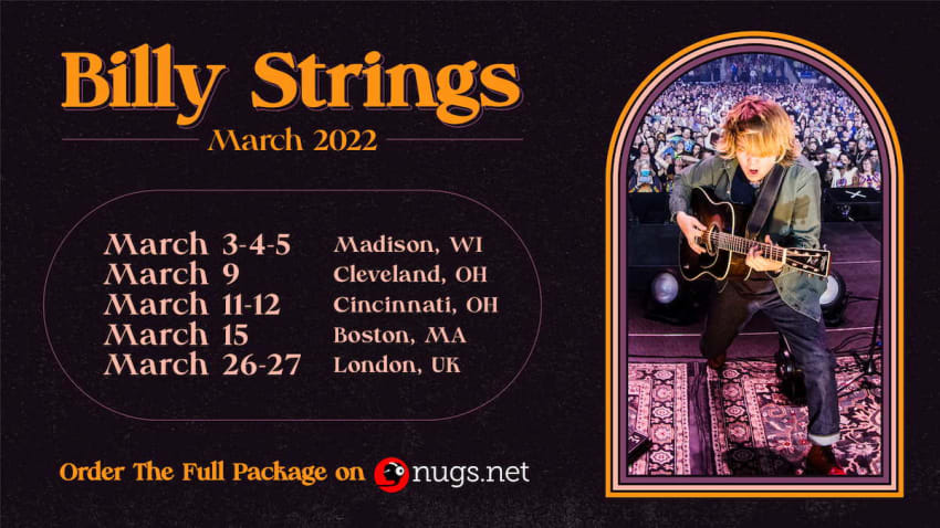 Billy Strings Livestreams March 2022