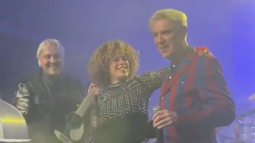 David Byrne Joins Arcade Fire In New York City