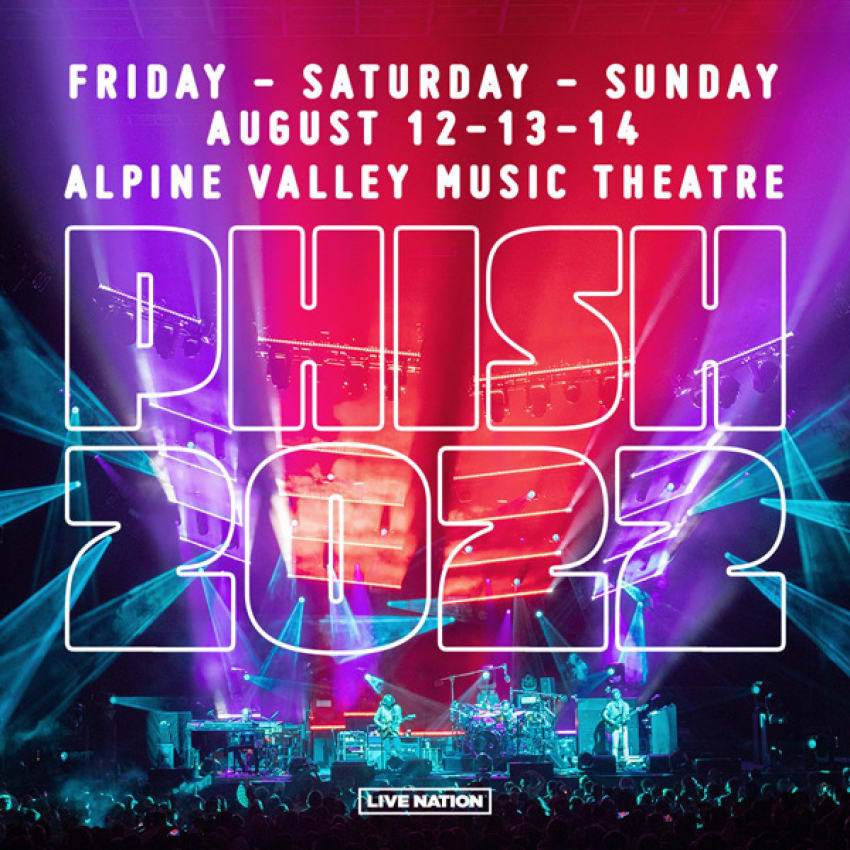 Phish East Troy Setlist & Video – Alpine Valley Music Theatre – Aug 12