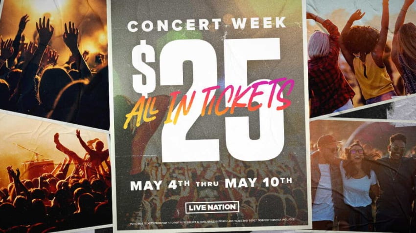Live Nation Details Concert Week Promotion Featuring $25 Tickets