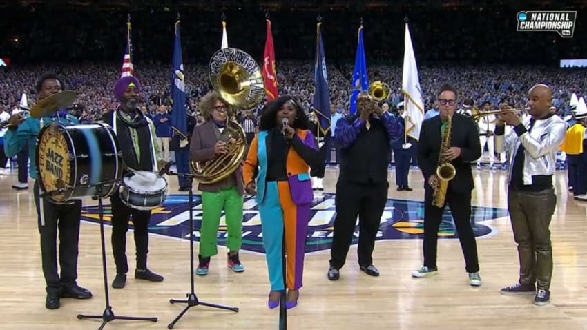 Watch Preservation Hall Jazz Band & Tarriona ‘Tank’ Ball Perform National Anthem At NCAA Championship