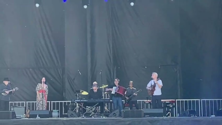 Terry Allen with David Byrne at Solid Sound on 5/29/22 on Buck Naked & Gimme a Ride to Heaven