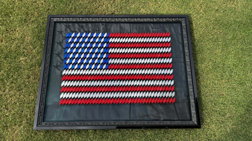 Grateful Fred Is Supporting Pets For Vets®: Bid Now On Grateful Dead American Beauty Flag