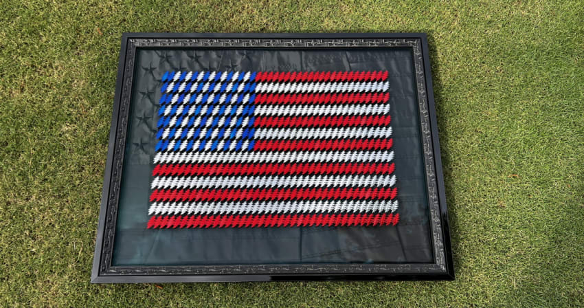 Grateful Fred American Beauty Flag