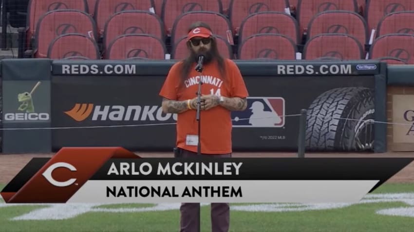 Watch Arlo McKinley Sing National Anthem At Cincinnati Reds Game