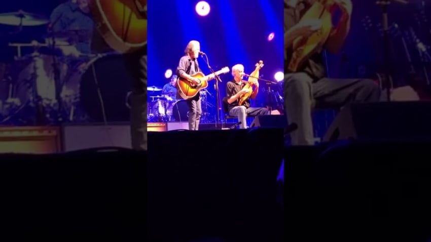 Jackson Browne with Bruce Hornsby sittin' in.