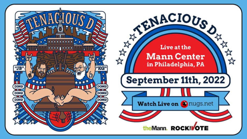 Tenacious D Livestream Philadelphia Rock The Vote