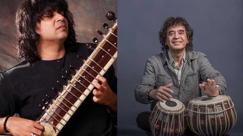 Zakir Hussain and Niladri Kumar