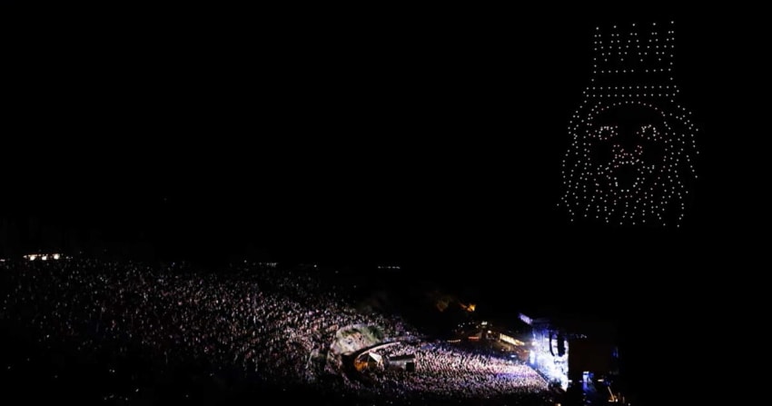 Dave Matthews Band Gorge Drone Light Show Video