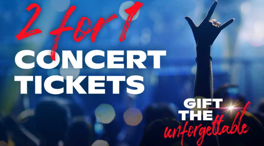 Concert Tickets 2 For 1 Holiday Gift Live Nation