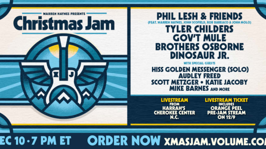 Announcing Warren Haynes Presents: The Christmas Jam Livestream Only on Volume.com
