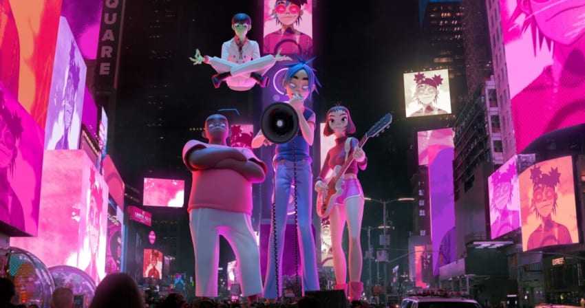 Gorillaz in Times Square