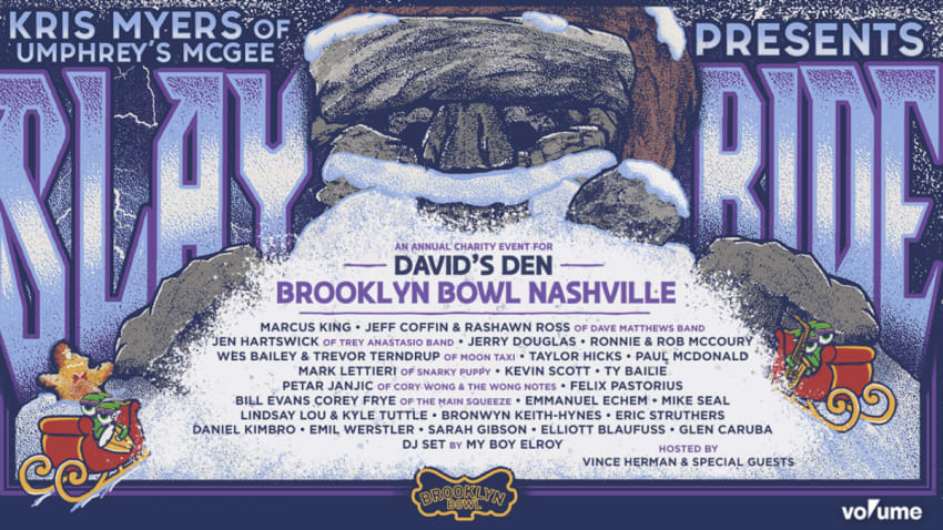 Volume.com Presents FREE Livestream Of Kris Myers' 'Slay Ride' All-Star Benefit Concert In Nashville