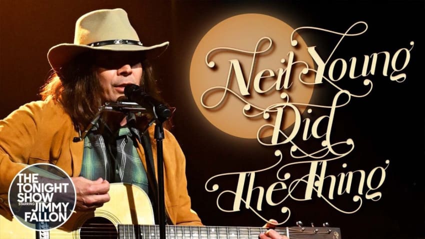 Jimmy Fallon Neil Young BAFTAs Viral Rap