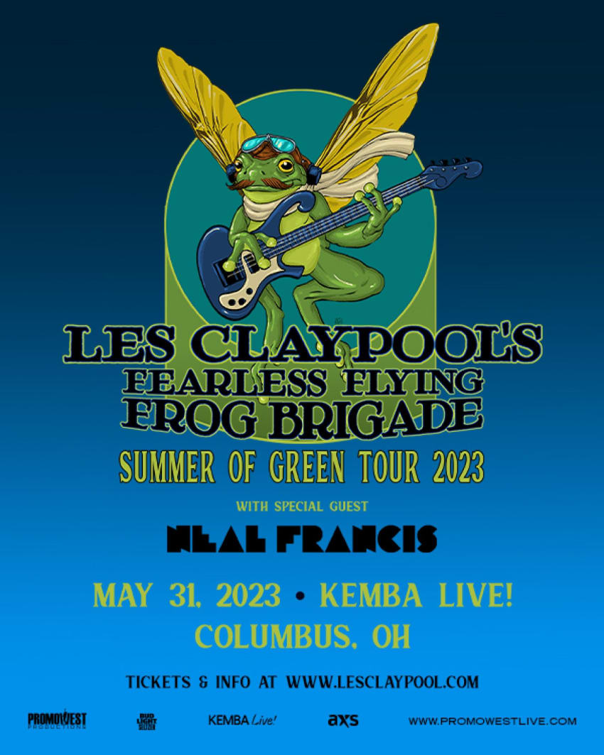 Les Claypool’s Fearless Flying Frog Brigade Columbus Setlist KEMBA