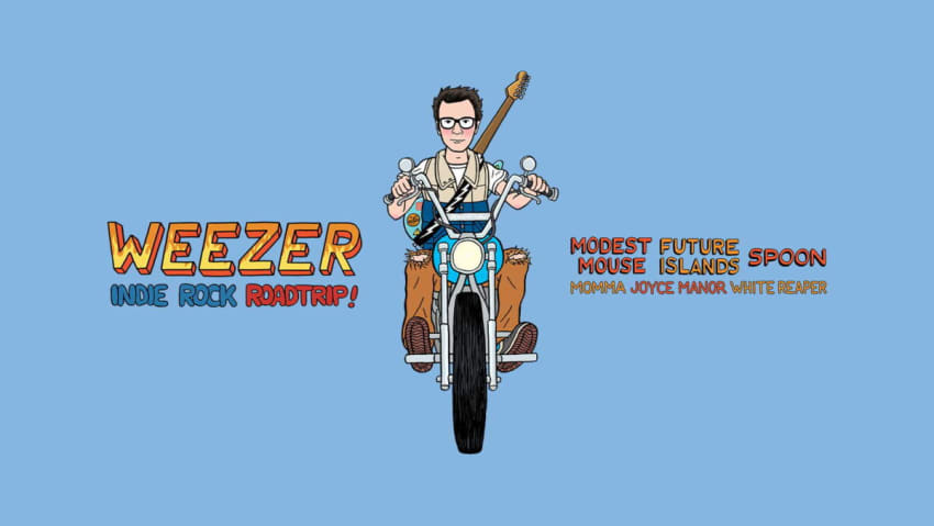 Weezer Indie Rock Road Trip Logo