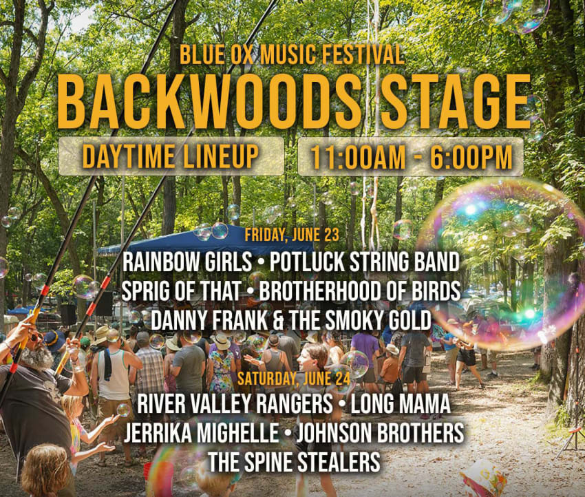blue ox backwoods 2023 daytime lineup