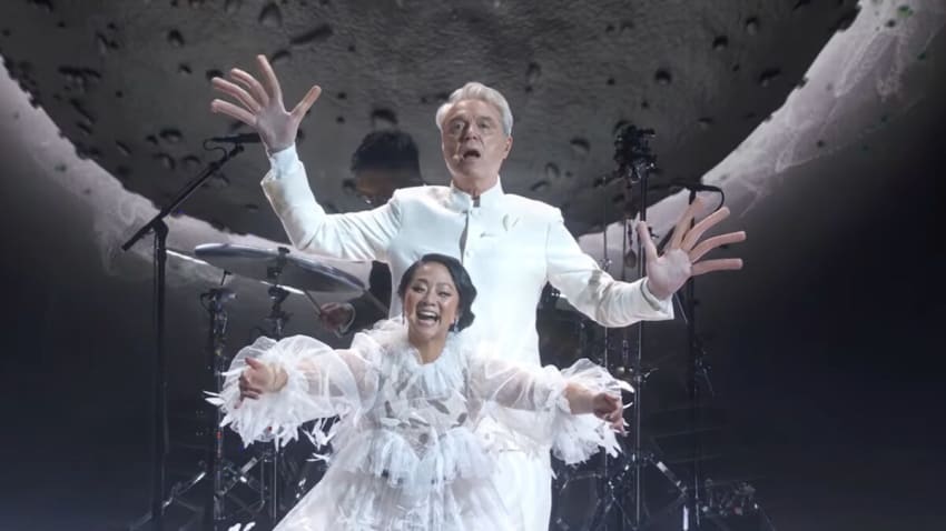 Watch David Byrne’s Theatrical ‘This Is A Life’ Oscars Performance With Stephanie Hsu & Son Lux