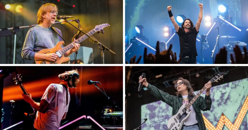 Tickets March 3 Phish Foo Fighters Bon Iver Weezer