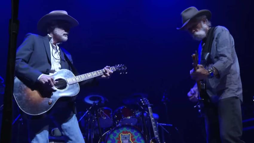 Watch Bobby Weir & J.D. Souther Perform Another Impromptu Song At The Guild Theatre