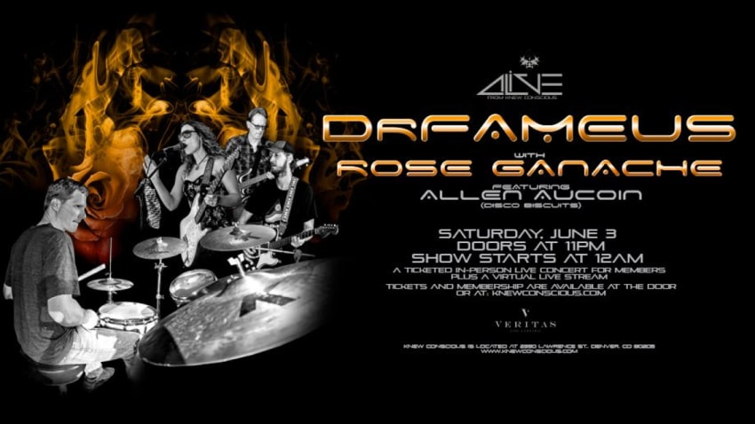 DRFAMEUS w/ Rose Ganache ft. Allen Aucoin of The Disco Biscuits