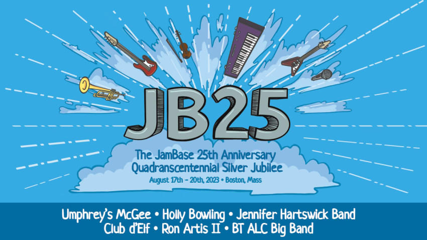 JamBase 25th Anniversary Quadranscentennial Silver Jubilee