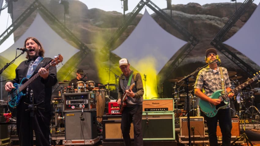Red Rocks Gets Burning Hot: Watch Jake Cinninger Shred 'Happy Hour Hero' With moe.